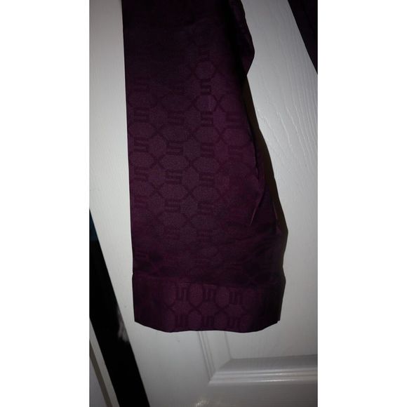 Savage X Fenty Men's Sz M Purple Logo Satin Ankle Grazing Long Robe $110+ - Picture 5 of 8